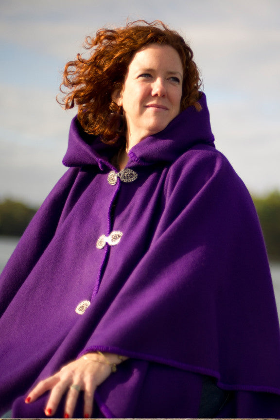 Old Port Wool and Textile Company, Portlander Merino Wool Shawl - Purple 2