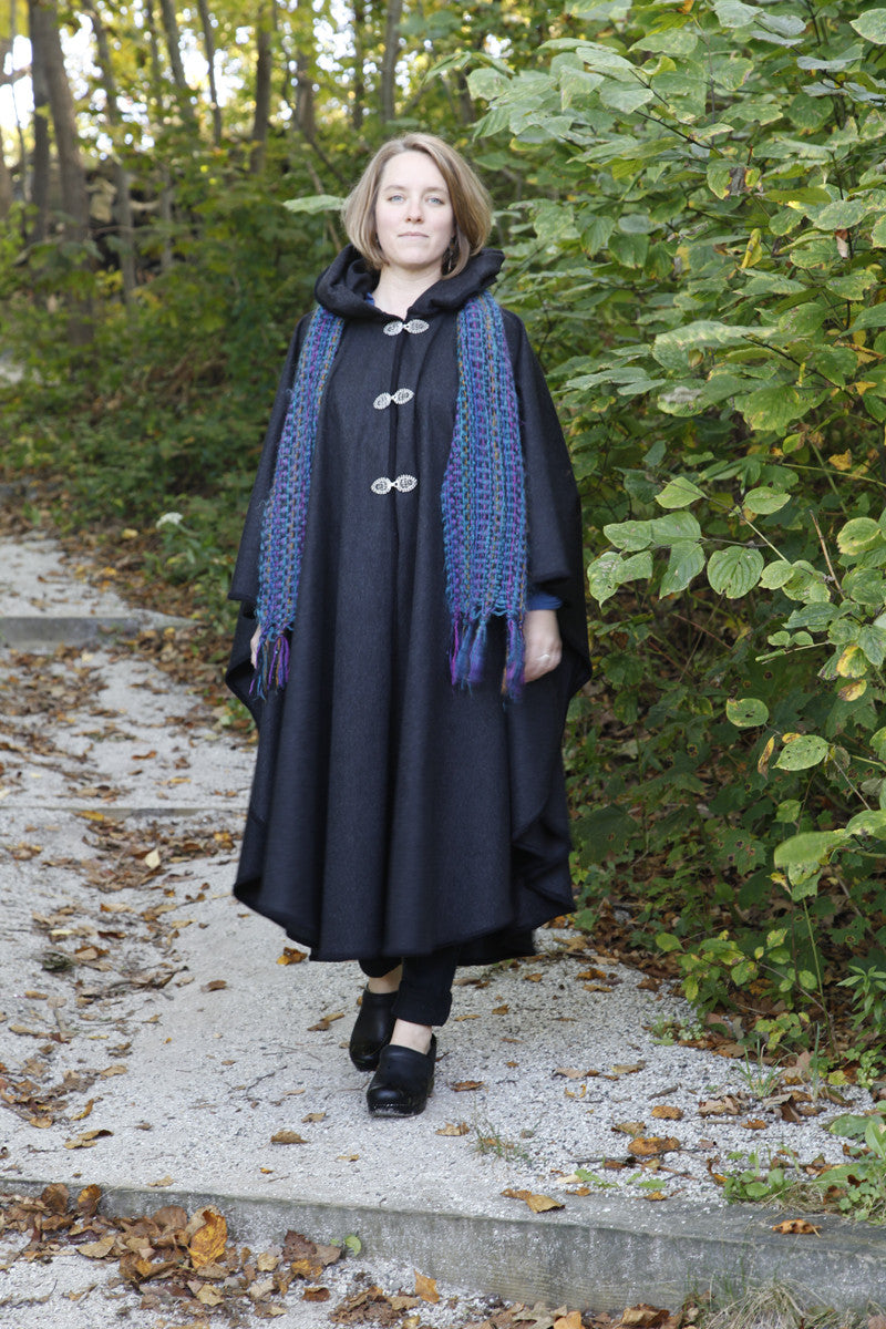 Old Port Wool and Textile Company, Portlander Merino Wool Cape - Black 2