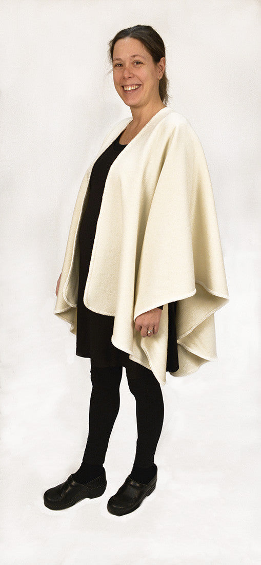 Casco Bay Merino Wool Shawl - Winter White